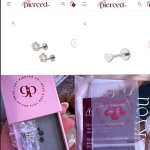 Pack of 5 earrings from GetPiercedCo.